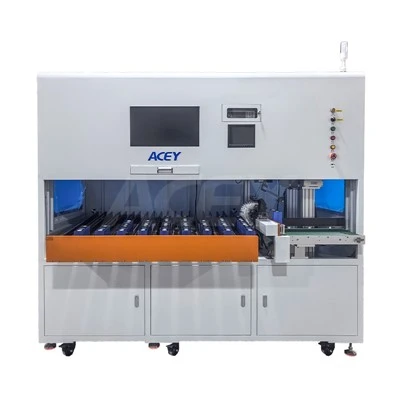 Prismatische Batteriezellensortiermaschine mit Laserreinigung